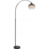 Globo Lighting Newcastle lampa stojąca 1x60W czarny mat/przydymiony 58227BS