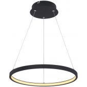 Globo Lighting Ralph lampa wisząca 1x19W LED czarny mat/opal 67192-19B