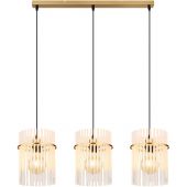 Globo Lighting Gorley lampa wisząca 3x60 W biała-czarna-złota 15698-3HM