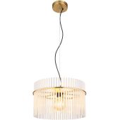 Globo Lighting Gorley lampa wisząca 1x60 W biała-przezroczysta-złota 15698HM