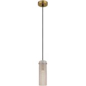 Globo Lighting Karolo lampa wisząca 1x40 W złota/bursztynowa 15775H