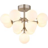 Globo Lighting Grappy lampa podsufitowa 13x5 W biała-nikiel 56143-13ND