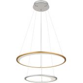 Globo Lighting Umbra lampa wisząca 1x40 W biała-złota-srebrna 67333-44H