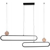 Goldlux Florentyna lampa wisząca 2x48 W czarna 333889