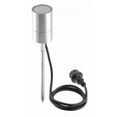 GTV Riven lampa stojąca zewnętrzna 1x20 W inox OS-GRAZIEGU10-01