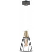 GTV Kaliope lampa wisząca 1x40 W czarna-złota OS-KAL-E27-11-DEC