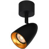 Italux Tino lampa podsufitowa 1x10 W czarna SPL-36748-1R-BK-GD