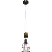 Italux Ponte lampa wisząca 1x60 W czarna PND-4290-1-L