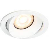 Italux Oker lampa podsufitowa 1x10 W biała DL-26260-GU10-WH