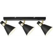 Italux Biagio kinkiet 3x40 W biały-czarny-złoty MB-H16079M-3