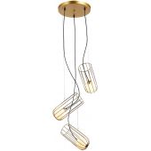 Italux Coco lampa wisząca 3x25 W złota MDM-3941/3GD