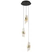 Italux Tonga lampa wisząca 3x23 W czarna PND-26374-3-23W-3K-BK-GD