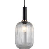 Italux Antiola lampa wisząca 1x40 W czarna PND-5588-1L-BK+CL