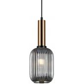 Italux Antiola lampa wisząca 1x40 W mosiądz PND-5588-1M-BRO+SG