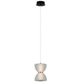 Italux Tica lampa wisząca 1x8 W biała PND-83949-1-BK