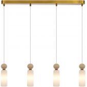 Italux Santos lampa wisząca 4x40 W złota PND-95331-4-BRSS