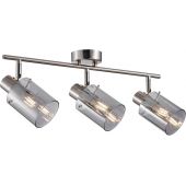 Italux Carimi lampa podsufitowa 3x40 W przydymiona-srebrna SPL-5581-3-SC-SG