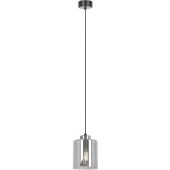 Kaja Luna lampa wisząca 1x15 W czarna-srebrna-grafitowa K-5525