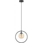 Kaja Venta lampa wisząca 1x10 W czarna-bursztynowa K-5476