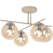 Kaja Felix lampa podsufitowa 4x10 W bursztynowa-beżowa K-5783