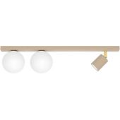 Kaja Aspa lampa podsufitowa 3x10 W biała-złota-beżowa K-5830