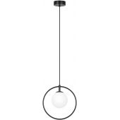 Kaja Geo lampa wisząca 1x10 W biała-czarna K-3837