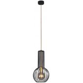 Kaja Arvi Black lampa wisząca 1x60W czarny/złoty K-4520