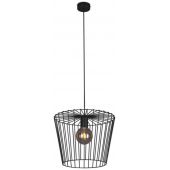 Kaja Soul Black lampa wisząca 1x60W czarna K-4641