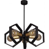 Kaja Honey lampa podsufitowa 5x60W czarna/złota K-4724