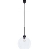 Kaja Lambert lampa wisząca 1x60W czarna/przezroczysta K-4855