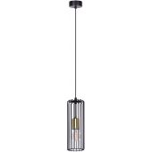 Kaja Gabia lampa wisząca 1x60W czarny/złoty K-4935