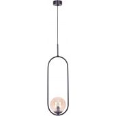 Kaja Venta lampa wisząca 1x40 W czarna-bursztynowa K-5120