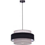 Kaja Etela lampa wisząca 1x40W czarny/szary K-5171