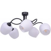 Kaja Bella lampa podsufitowa 5x60W czarny/biały K-5186