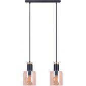 Kaja Alto lampa wisząca 2x40W czarny/bursztynowy K-5256