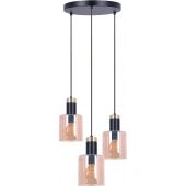 Kaja Alto lampa wisząca 3x40W czarny/bursztynowy K-5257