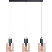 Kaja Alto lampa wisząca 3x40W czarny/bursztynowy K-5258