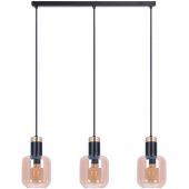 Kaja Doka lampa wisząca 3x40W czarny/bursztynowy K-5268