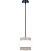 Kaja Cezar lampa wisząca 1x40W biały/beżowy K-5270