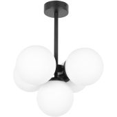 Kaja Inez lampa podsufitowa 5x10 W biała-czarna K-5361