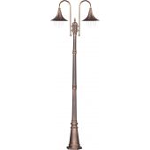 Kaja Boston lampa stojąca zewnętrzna 2x60W czarna/złota K-8127CZARNY/ZŁOTY