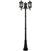 Kaja Chicago lampa stojąca zewnętrzna 3x60 W czarna K-8218