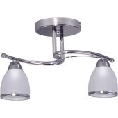 Outlet - Kaja Samira lampa podsufitowa 2x40 W biała-chrom K-JSL-8090/2CHR