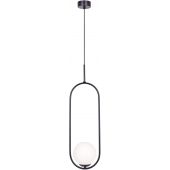 Kaja Parva lampa wisząca 1x40 W czarna-mleczna K-5100