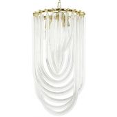 King Home Murano S lampa wisząca 1x40W złoty/przezroczysty JD9607-S.GOLD