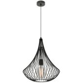 Lampex Tosya A lampa wisząca 1x60W czarna 842/A