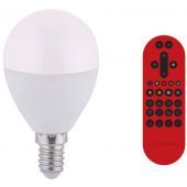 Leuchten Direkt Lola Smart Bulb żarówka LED 1x6W 2700-5000 K E14 z pilotem 08202-1