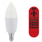 Leuchten Direkt Lola Smart Bulb żarówka LED 1x6W 2700-5000 K E14 z pilotem 08203-1