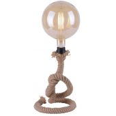 Leuchten Direkt Rope lampa stołowa 1x15W czarny/brązowy 15480-18