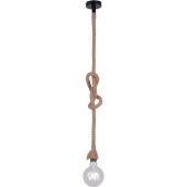 Leuchten Direkt Rope lampa wisząca 1x15W czarny/brązowy 15481-18